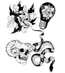 Tatuagem com estilo: Blackwork