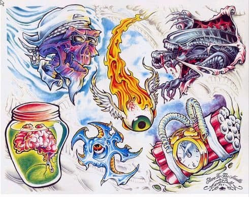 Tatuagem com estilo: New School
