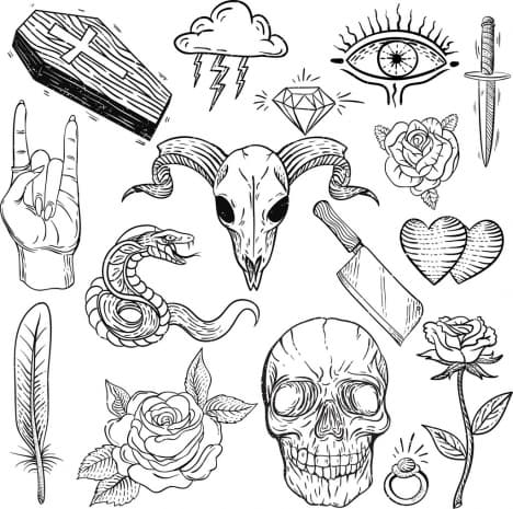 Tatuagem com estilo: Preto e Branco